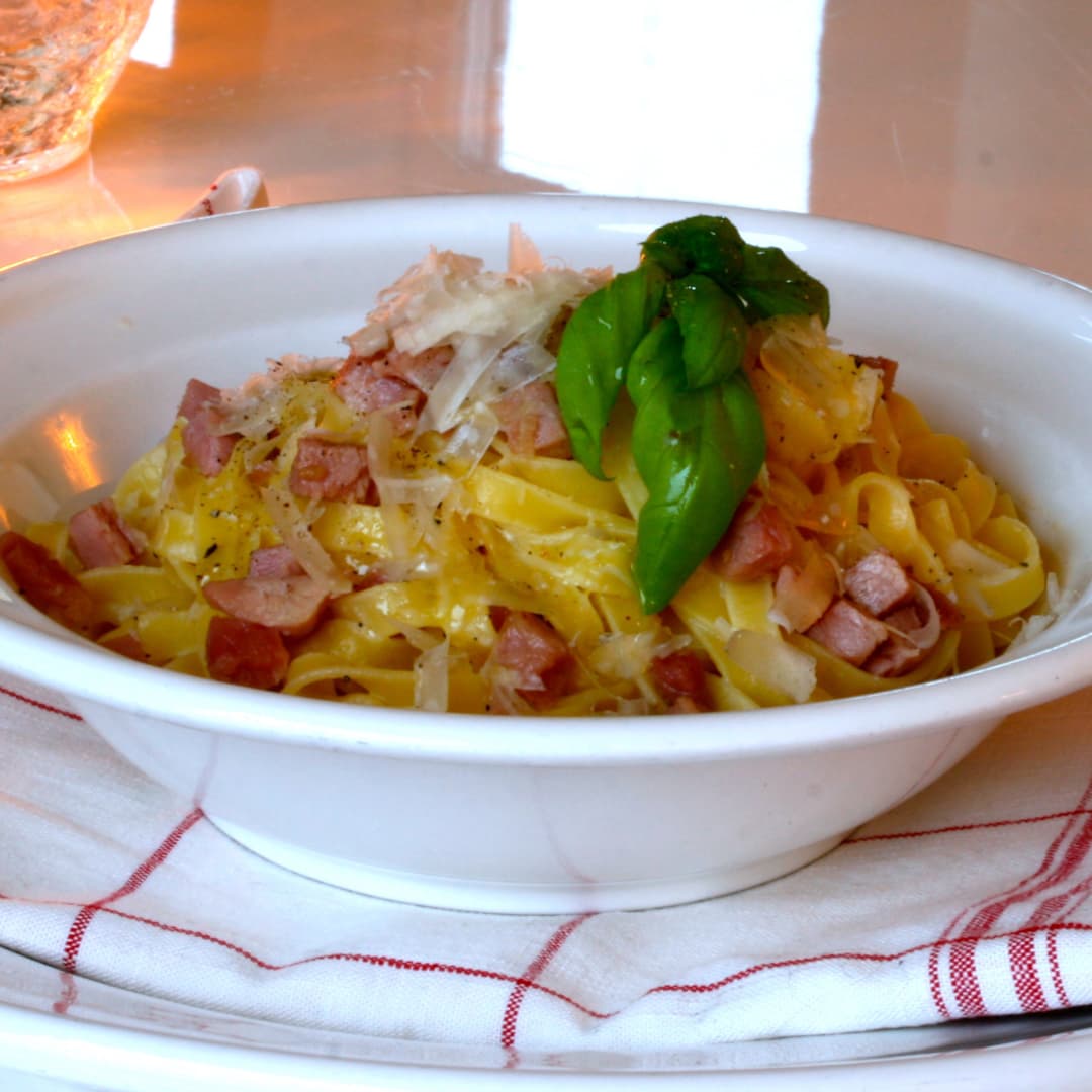 Carbonara á la julskinka