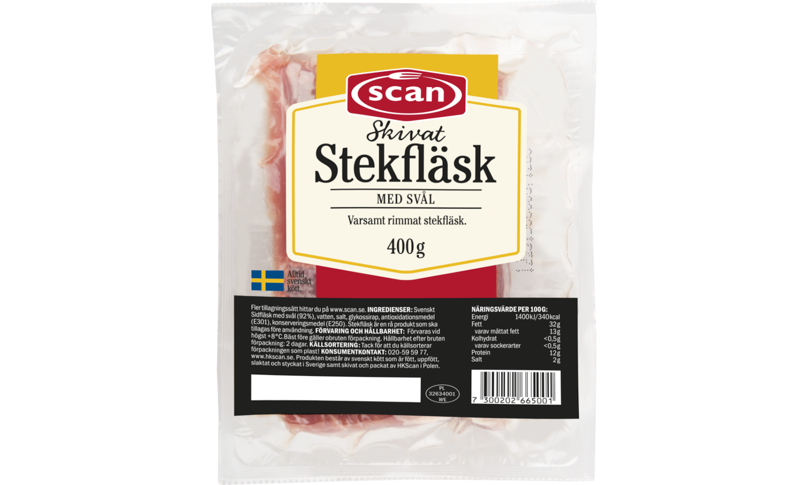 662656 Scan STEKFLÄSK M. SVÅL 400GX12 Ovan