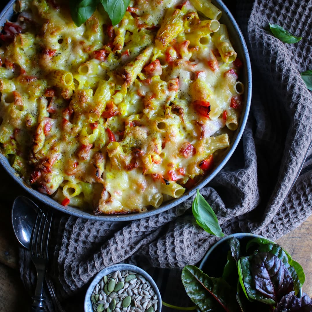 Kasslergratäng med pasta