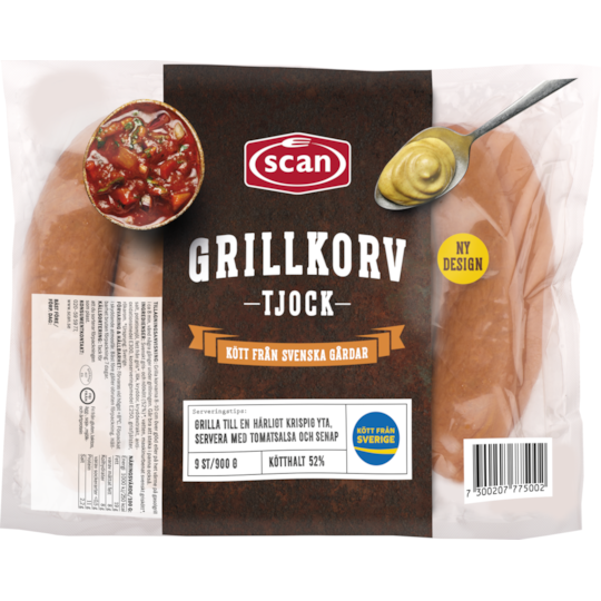 Tjock grillkorv 900g