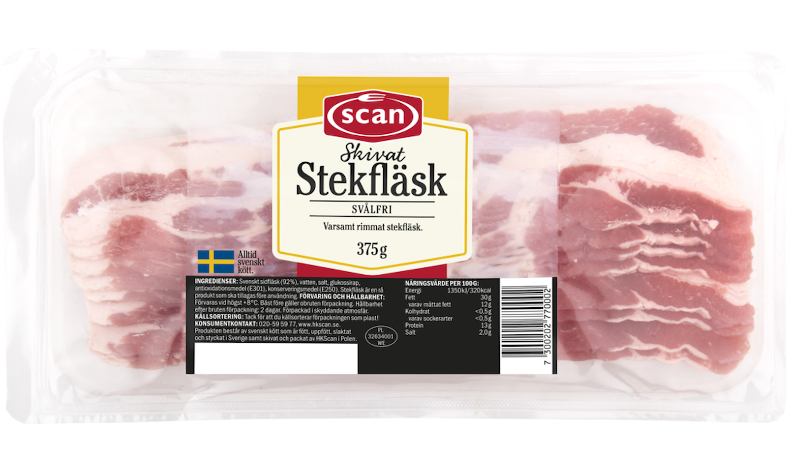 662767 SCAN STEKFLÄSK 375G OVAN