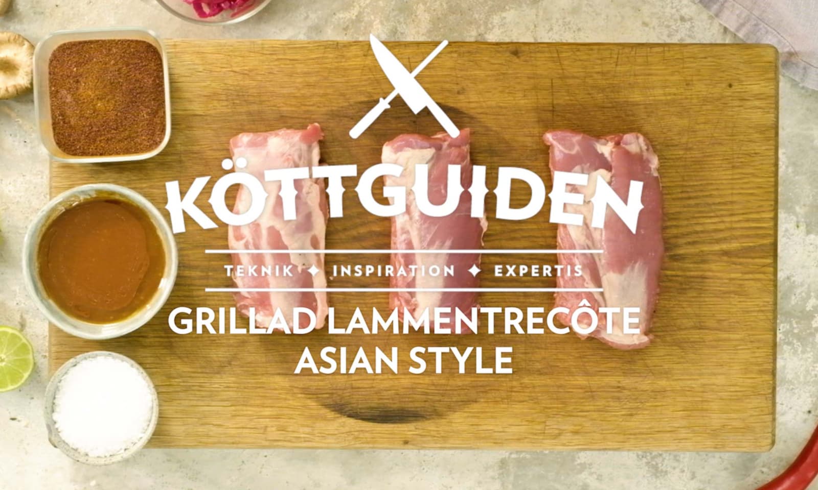 grillad lammetrecote asian style